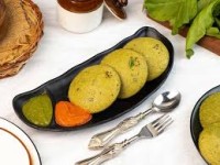 Palak Idli (3 Pcs)