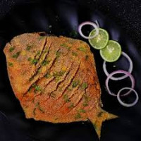 Pomfret Rawa Fry