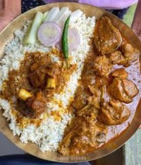 Mutton Masala Rice Plate